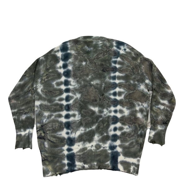 Young Fabulous & Broke Cardigan Sweater Distressed Tie Dye Knit Button Front NEW - Picture 5 of 15